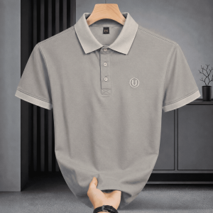 Trendy GRAY PK Polo T-Shirt for Men