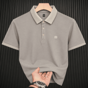 Trendy DM GRAY Polo T-Shirt for Men