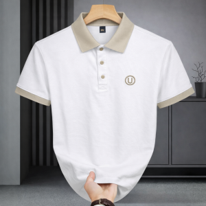 Trendy White Polo T-Shirt for Men